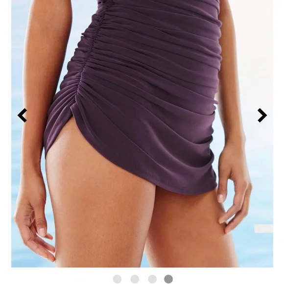 Magicsuit Purple Halter One-Piece Swimdress - Picture 4 of 15